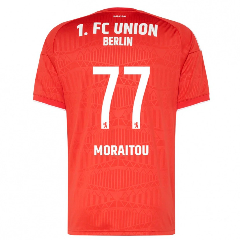 Danxen Homme Maillot Athanasia Moraitou #77 Rouge Blanc Tenues Domicile 2026/27 T-Shirt