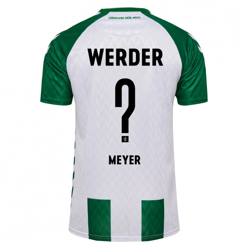 Danxen Homme Maillot Bennet Meyer #0 Vert Blanc Tenues Domicile 2026/27 T-Shirt