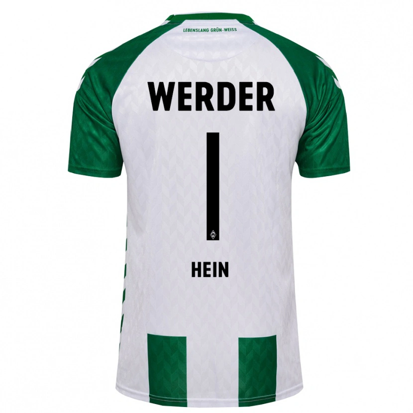Danxen Homme Maillot Karl Hein #1 Vert Blanc Tenues Domicile 2026/27 T-Shirt
