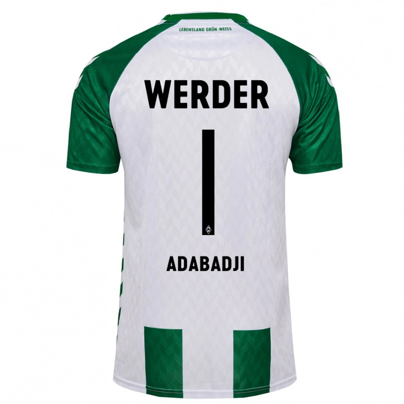 Danxen Homme Maillot Kwassi-Vivien Felix Adabadji #1 Vert Blanc Tenues Domicile 2026/27 T-Shirt