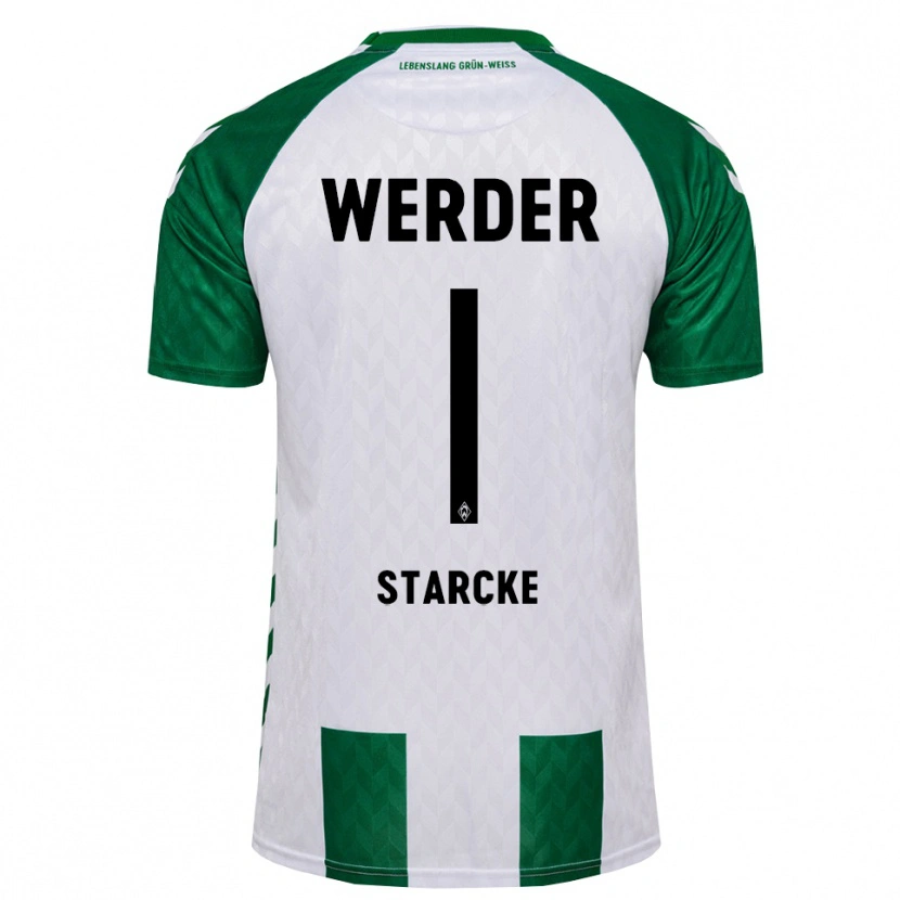 Danxen Homme Maillot Bennet Starcke #1 Vert Blanc Tenues Domicile 2026/27 T-Shirt