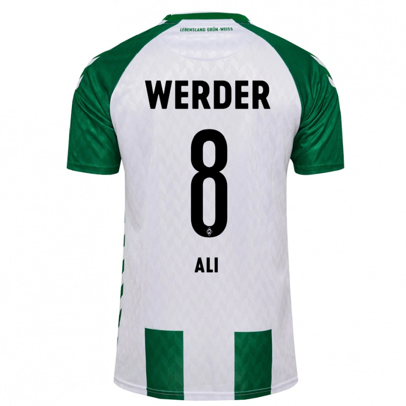 Danxen Homme Maillot Rumat Ali #8 Vert Blanc Tenues Domicile 2026/27 T-Shirt