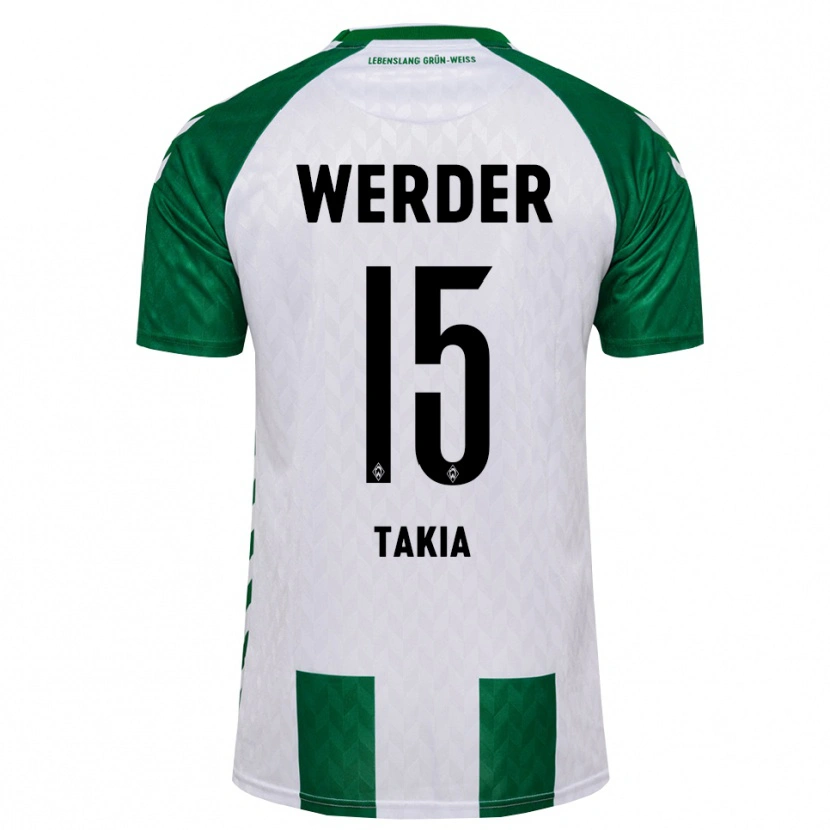 Danxen Homme Maillot Toirik Onlam Takia #15 Vert Blanc Tenues Domicile 2026/27 T-Shirt