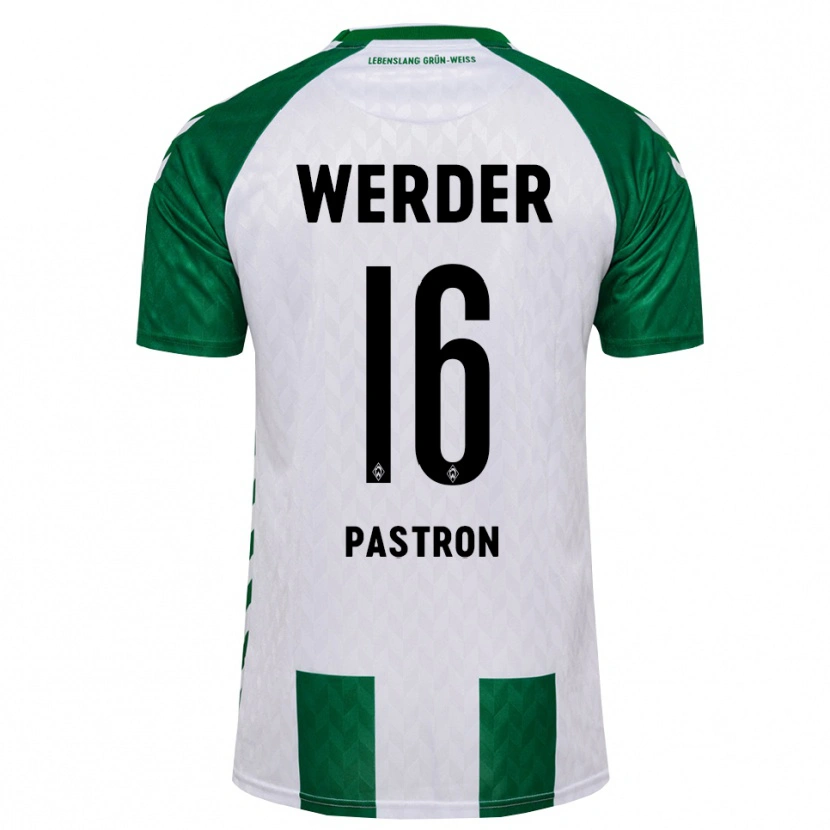 Danxen Homme Maillot Alvin Pastron #16 Vert Blanc Tenues Domicile 2026/27 T-Shirt
