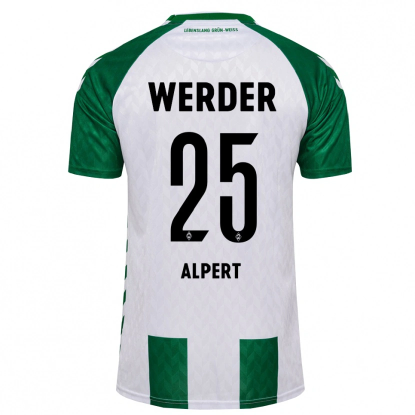 Danxen Homme Maillot Marvin Alpert #25 Vert Blanc Tenues Domicile 2026/27 T-Shirt