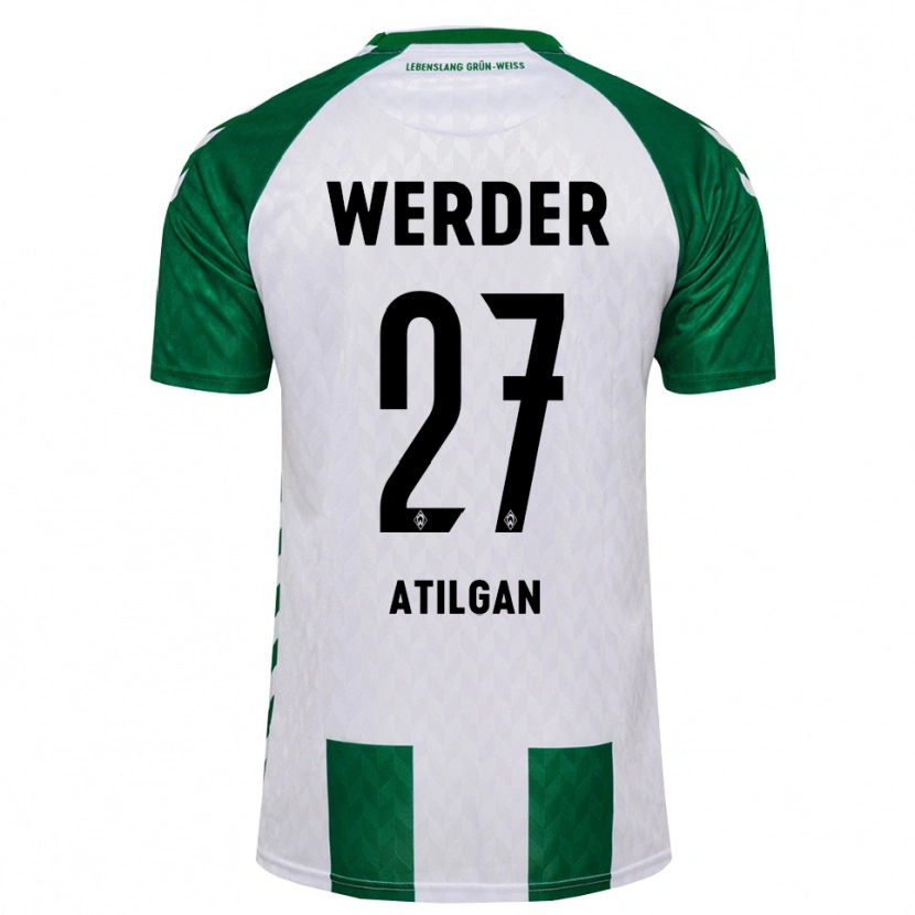 Danxen Homme Maillot Ahmed Atilgan #27 Vert Blanc Tenues Domicile 2026/27 T-Shirt