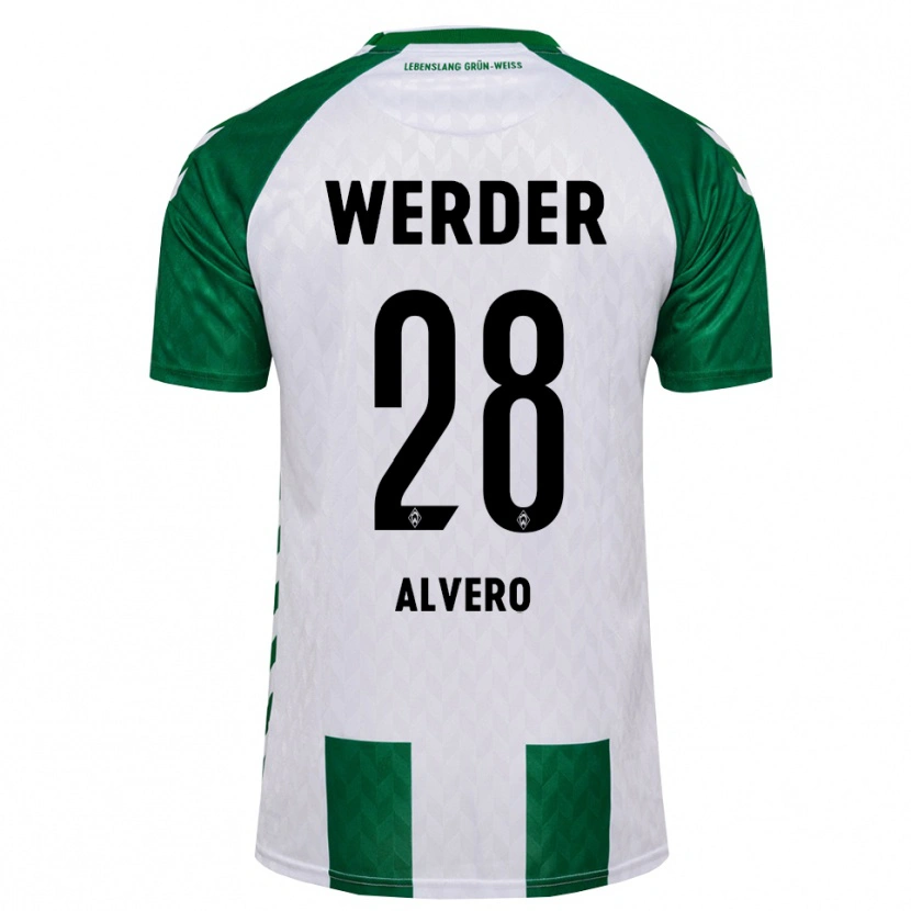 Danxen Homme Maillot Skelly Alvero #28 Vert Blanc Tenues Domicile 2026/27 T-Shirt