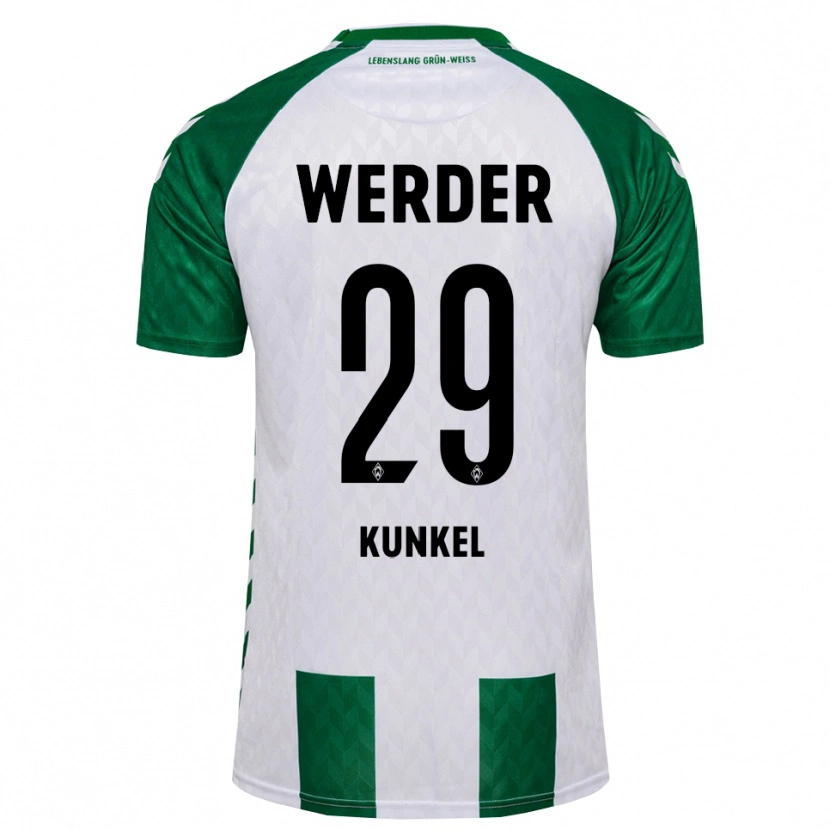 Danxen Homme Maillot Melina Kunkel #29 Vert Blanc Tenues Domicile 2026/27 T-Shirt