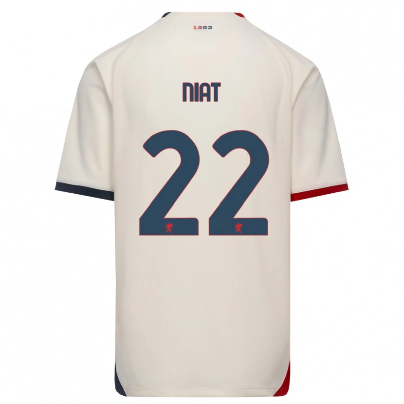 Danxen Homme Maillot Yahvan Niat #22 Blanc Cassé Rouge Tenues Extérieur 2026/27 T-Shirt