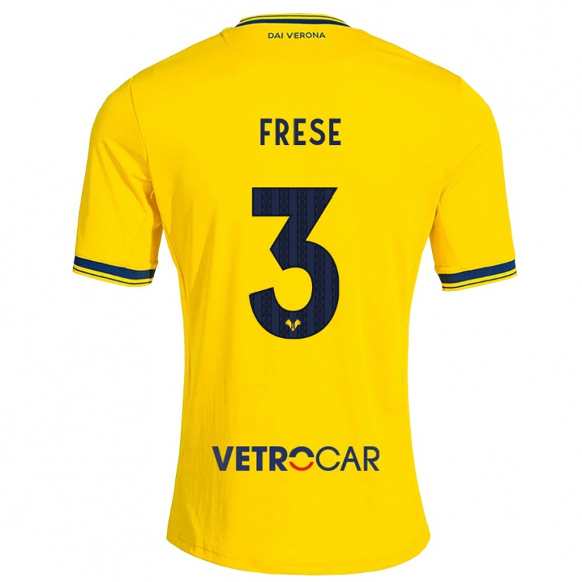 Danxen Homme Maillot Martin Frese #3 Jaune Rouge Tenues Extérieur 2026/27 T-Shirt