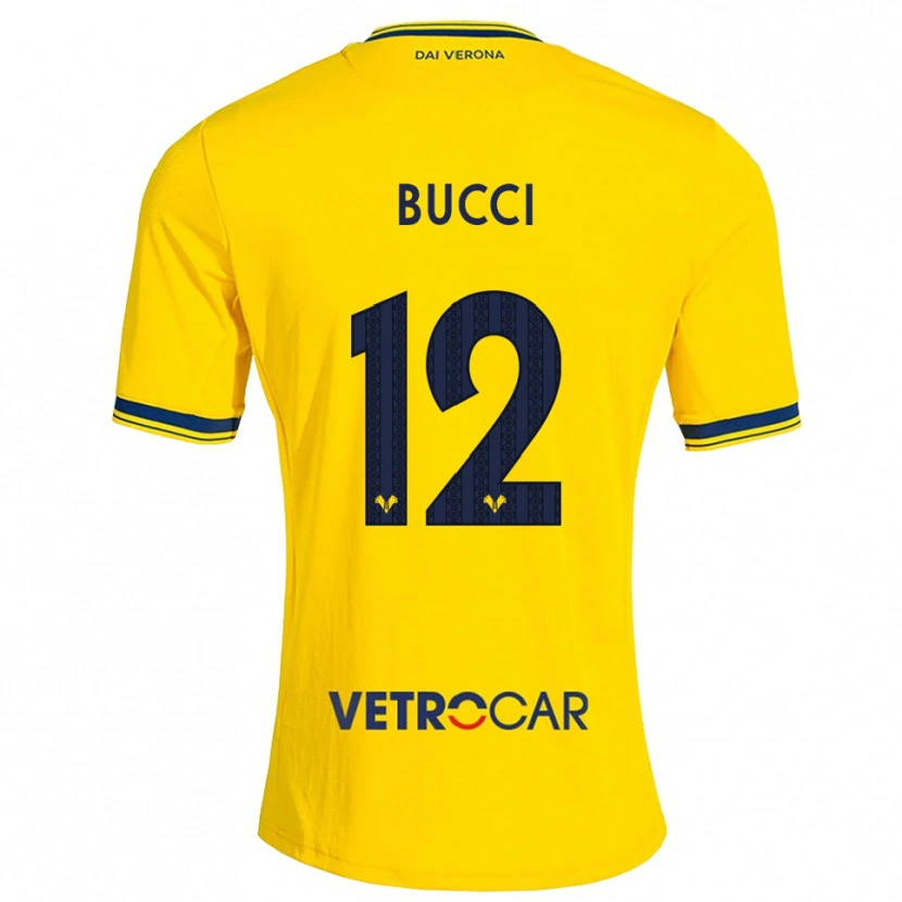 Danxen Homme Maillot Irene Bucci #12 Jaune Rouge Tenues Extérieur 2026/27 T-Shirt