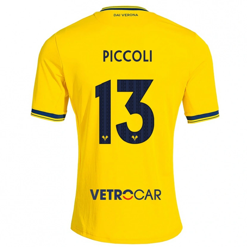 Danxen Homme Maillot Thomas Piccoli #13 Jaune Rouge Tenues Extérieur 2026/27 T-Shirt