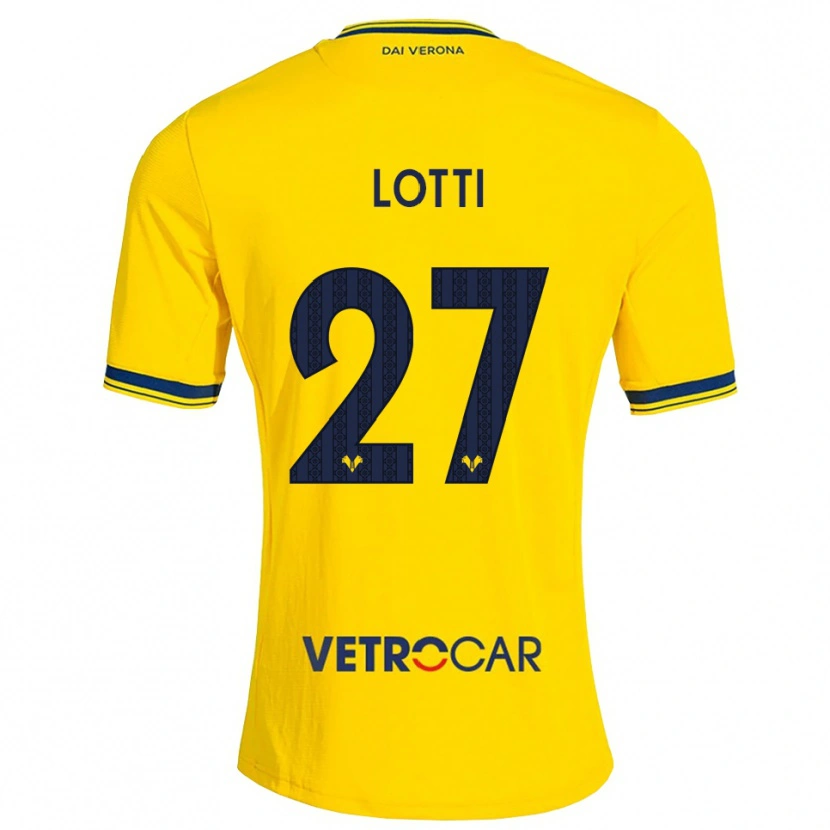 Danxen Homme Maillot Irene Lotti #27 Jaune Rouge Tenues Extérieur 2026/27 T-Shirt