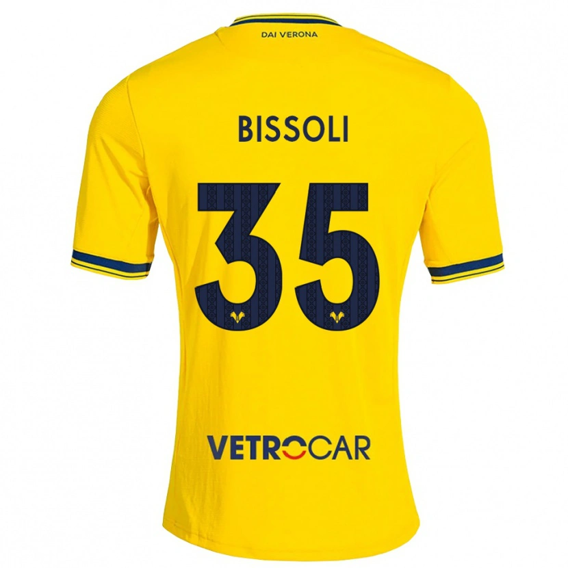 Danxen Homme Maillot Noemí Bissoli #35 Jaune Rouge Tenues Extérieur 2026/27 T-Shirt