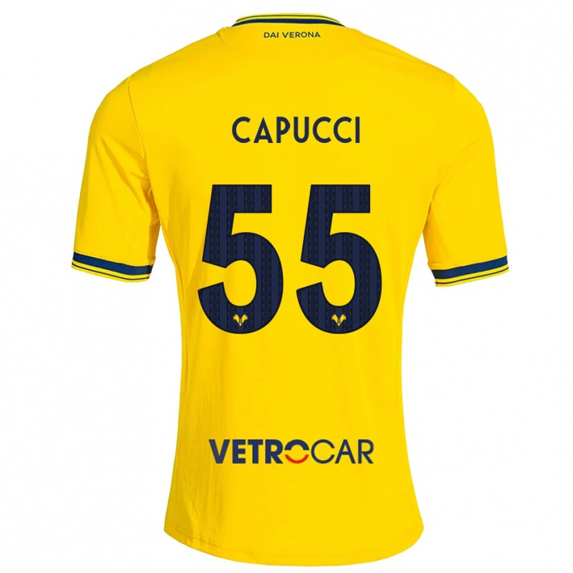 Danxen Homme Maillot Laura Capucci #55 Jaune Rouge Tenues Extérieur 2026/27 T-Shirt