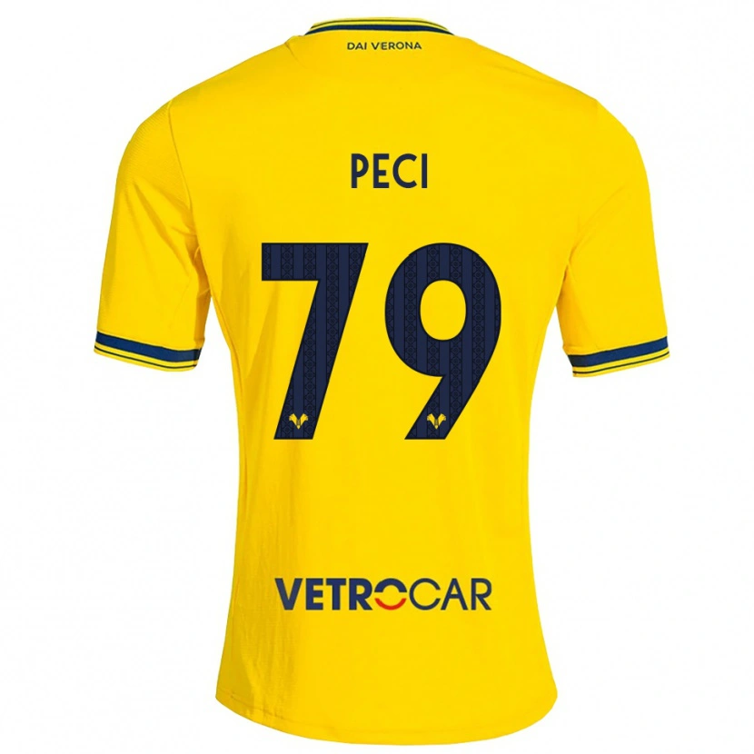 Danxen Homme Maillot Jurgen Peci #79 Jaune Rouge Tenues Extérieur 2026/27 T-Shirt