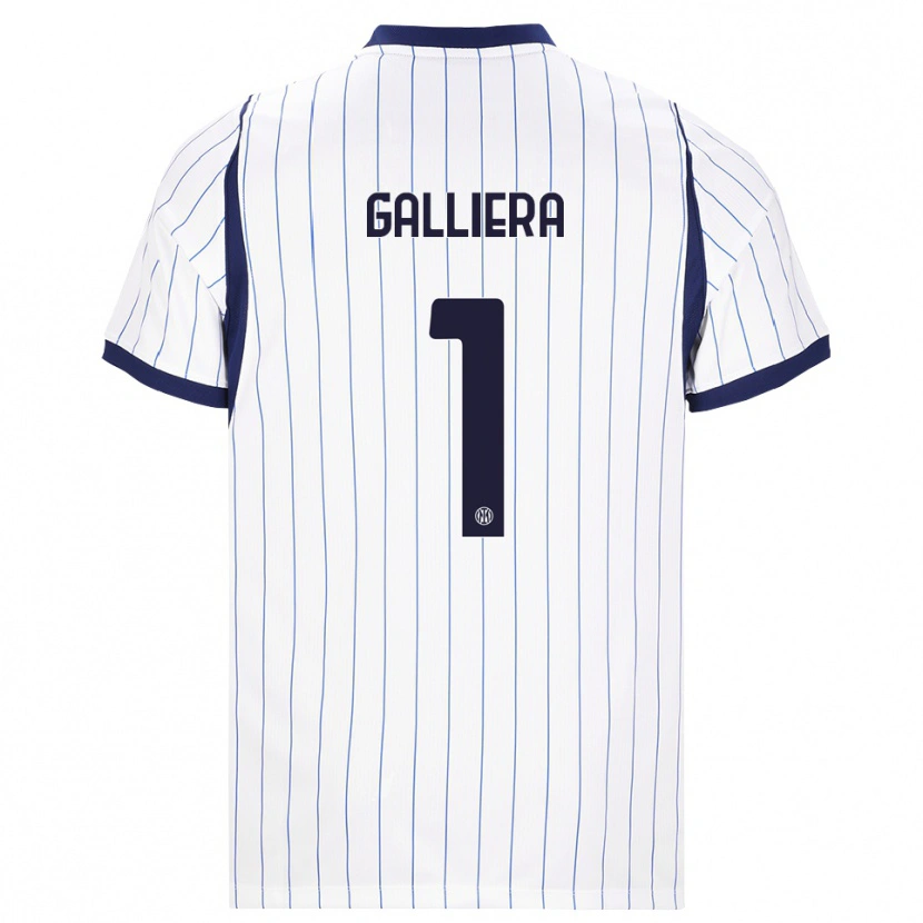 Danxen Homme Maillot Carlo Galliera #1 Blanc Bleu Marine Tenues Extérieur 2026/27 T-Shirt