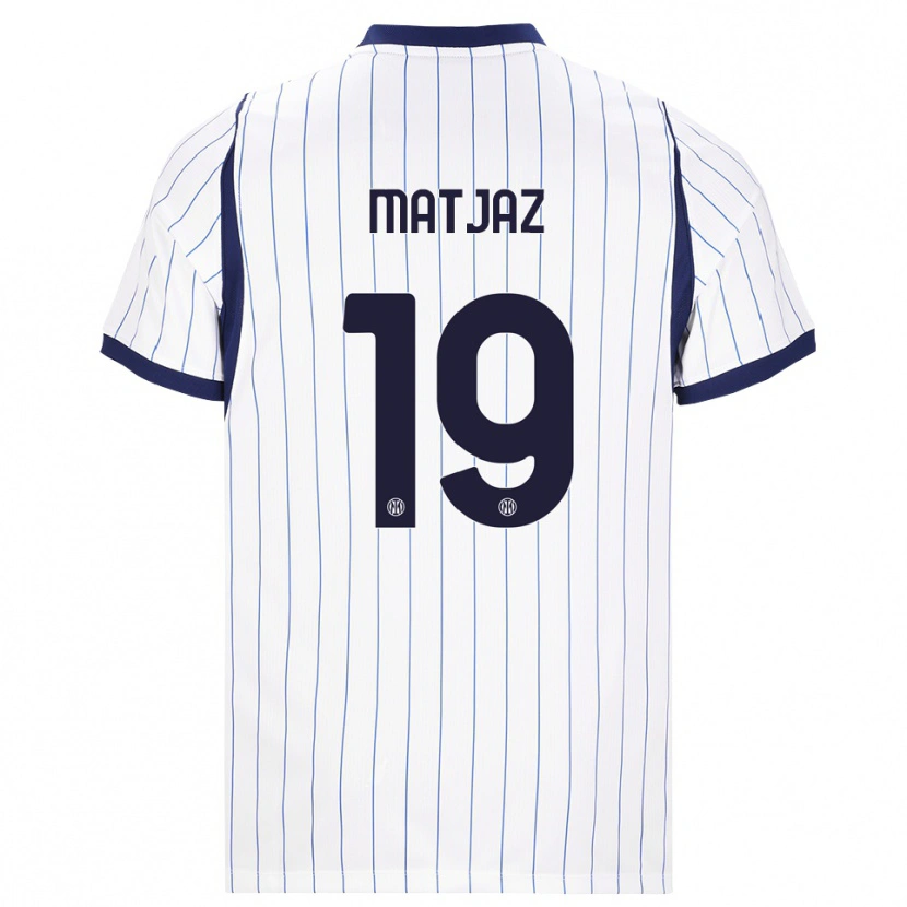 Danxen Homme Maillot Samo Matjaz #19 Blanc Bleu Marine Tenues Extérieur 2026/27 T-Shirt
