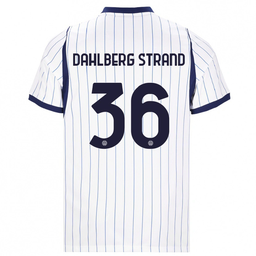 Danxen Homme Maillot Jonas Dahlberg Strand #36 Blanc Bleu Marine Tenues Extérieur 2026/27 T-Shirt