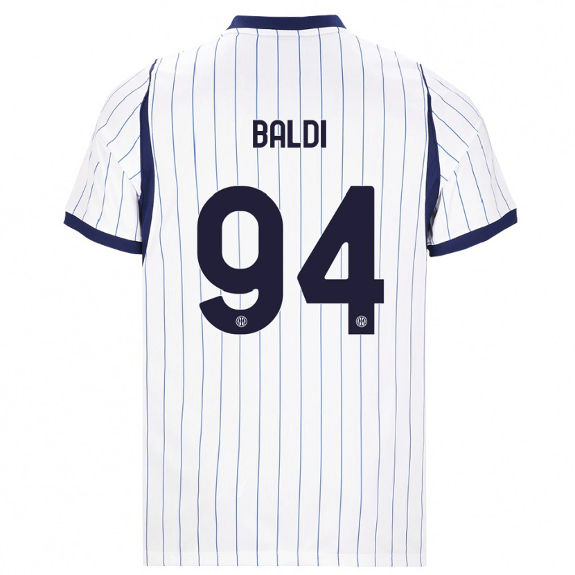 Danxen Homme Maillot Rachele Baldi #94 Blanc Bleu Marine Tenues Extérieur 2026/27 T-Shirt