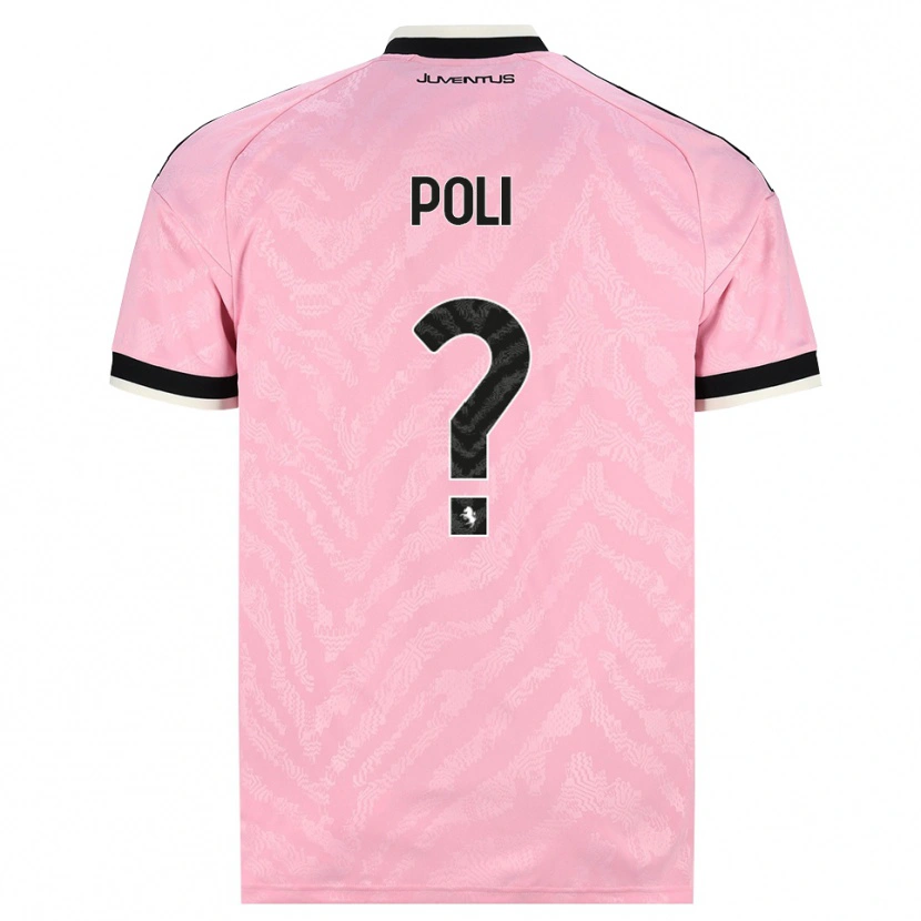 Danxen Homme Maillot Fabrizio Poli #0 Rose Noir Tenues Extérieur 2026/27 T-Shirt