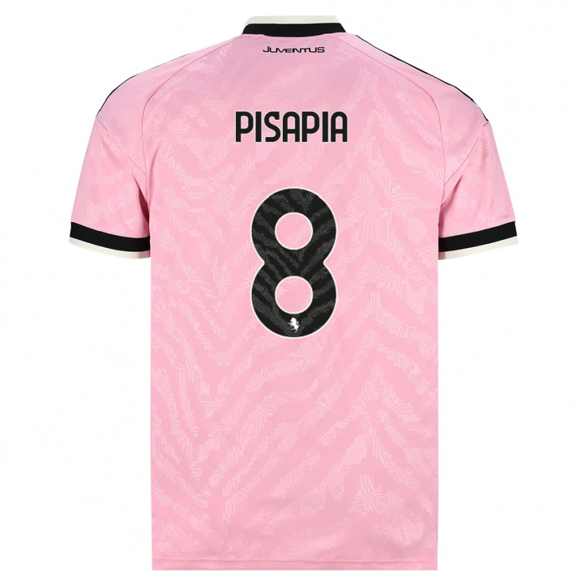 Danxen Homme Maillot Luciano Pisapia #8 Rose Noir Tenues Extérieur 2026/27 T-Shirt