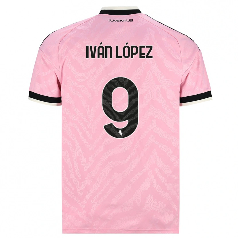 Danxen Homme Maillot Iván López #9 Rose Noir Tenues Extérieur 2026/27 T-Shirt