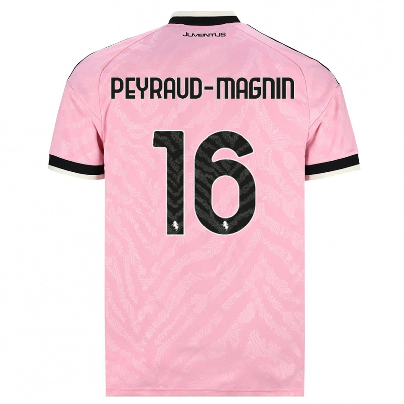 Danxen Homme Maillot Pauline Peyraud-Magnin #16 Rose Noir Tenues Extérieur 2026/27 T-Shirt