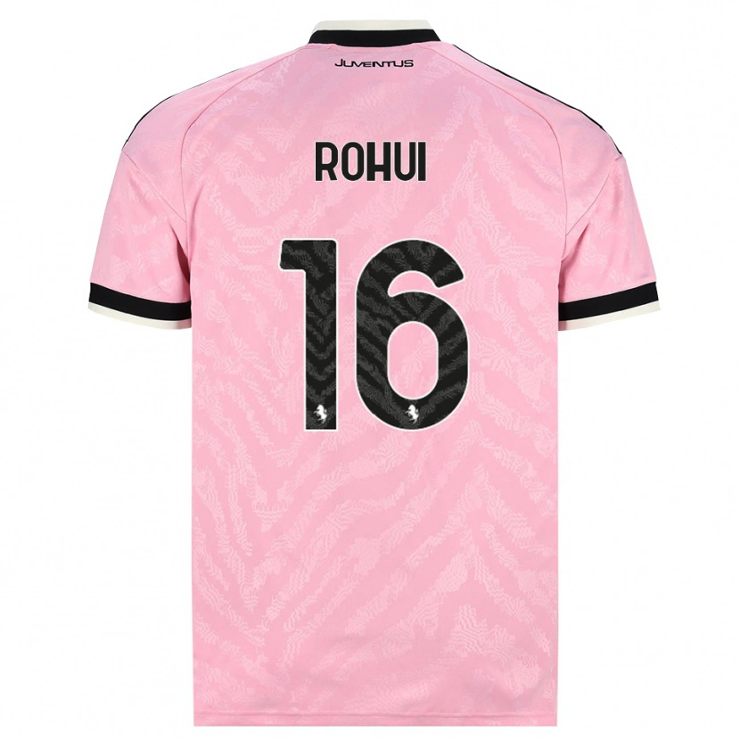 Danxen Homme Maillot Jonas Rohui #16 Rose Noir Tenues Extérieur 2026/27 T-Shirt