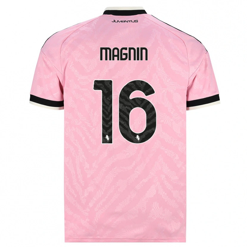 Danxen Homme Maillot Pauline Peyraud-Magnin #16 Rose Noir Tenues Extérieur 2026/27 T-Shirt