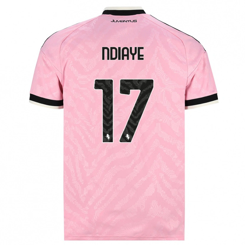 Danxen Homme Maillot Modou Ndiaye #17 Rose Noir Tenues Extérieur 2026/27 T-Shirt