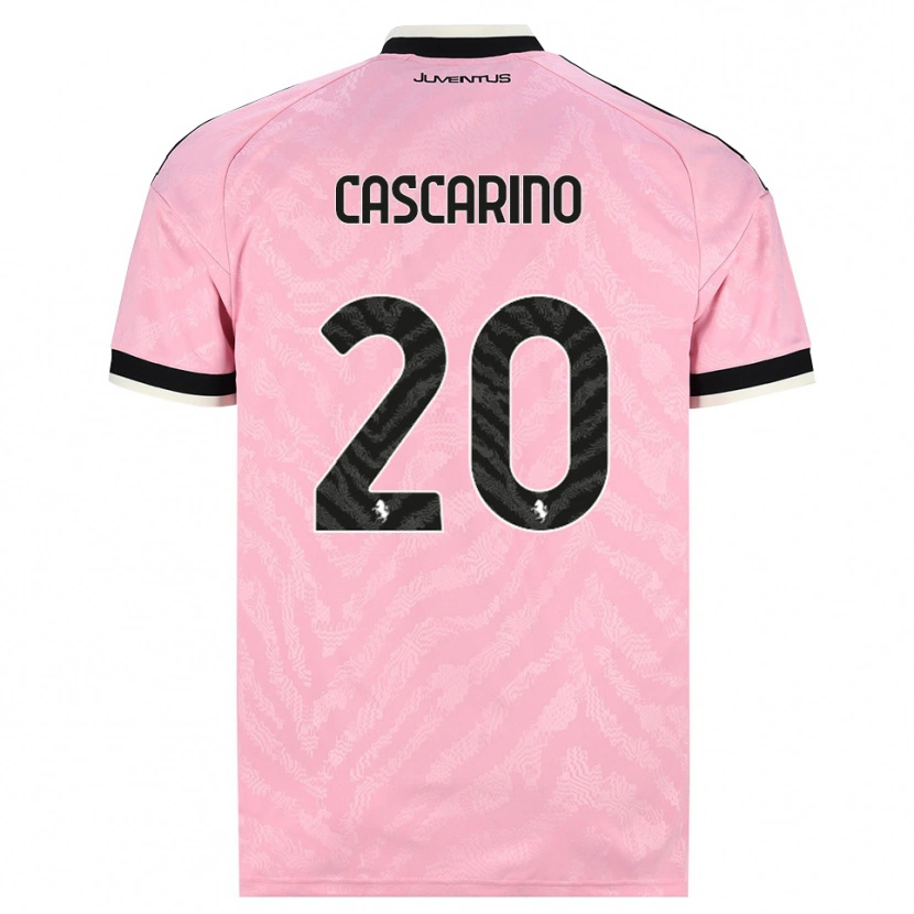 Danxen Homme Maillot Estelle Cascarino #20 Rose Noir Tenues Extérieur 2026/27 T-Shirt
