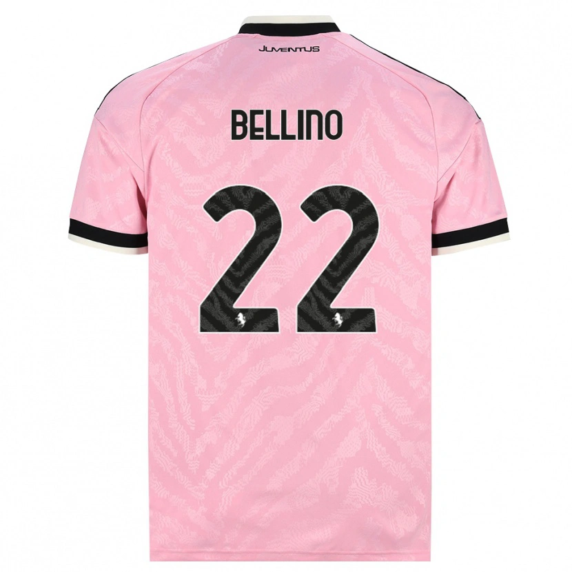 Danxen Homme Maillot Filippo Bellino #22 Rose Noir Tenues Extérieur 2026/27 T-Shirt