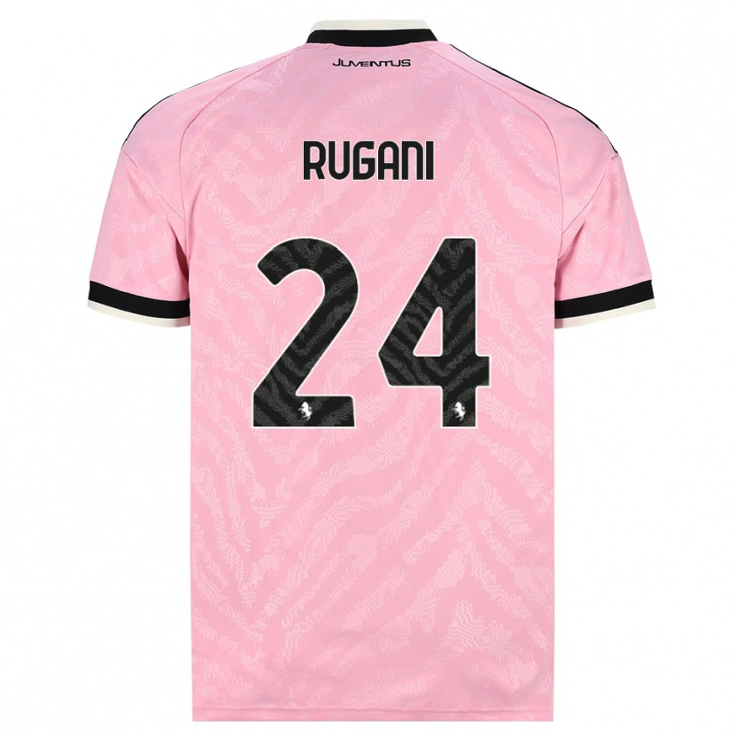 Danxen Homme Maillot Daniele Rugani #24 Rose Noir Tenues Extérieur 2026/27 T-Shirt