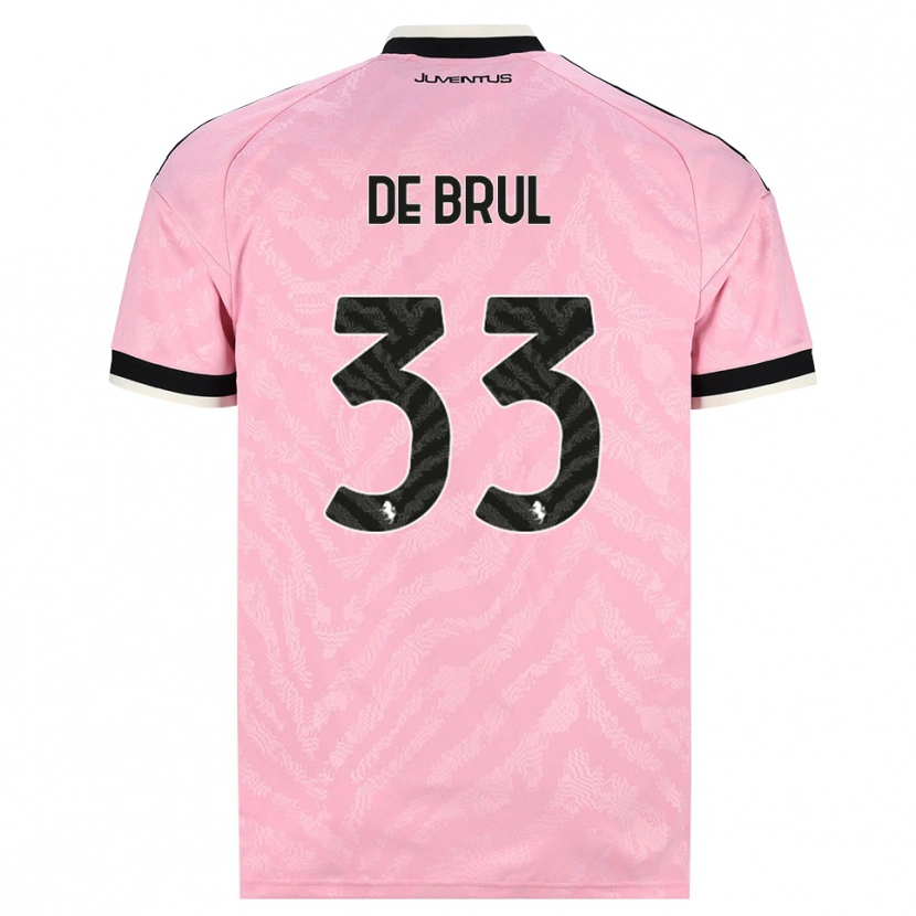 Danxen Homme Maillot Maxime De Brul #33 Rose Noir Tenues Extérieur 2026/27 T-Shirt