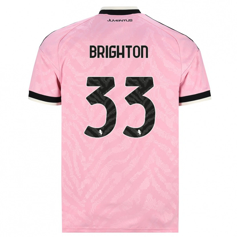 Danxen Homme Maillot Abi Brighton #33 Rose Noir Tenues Extérieur 2026/27 T-Shirt