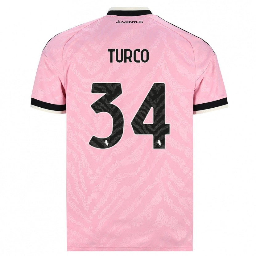 Danxen Homme Maillot Stefano Turco #34 Rose Noir Tenues Extérieur 2026/27 T-Shirt