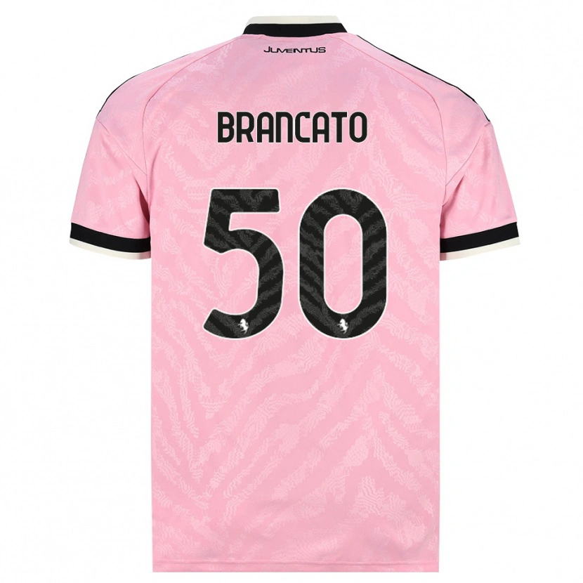 Danxen Homme Maillot Alessandro Brancato #50 Rose Noir Tenues Extérieur 2026/27 T-Shirt
