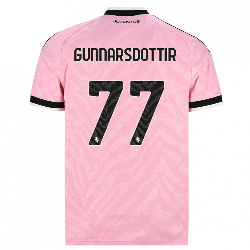 Danxen Homme Maillot Sara Bjork Gunnarsdottir #77 Rose Noir Tenues Extérieur 2026/27 T-Shirt