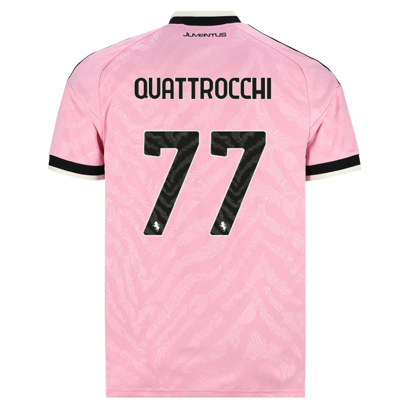 Danxen Homme Maillot Juan Ignacio Quattrocchi #77 Rose Noir Tenues Extérieur 2026/27 T-Shirt