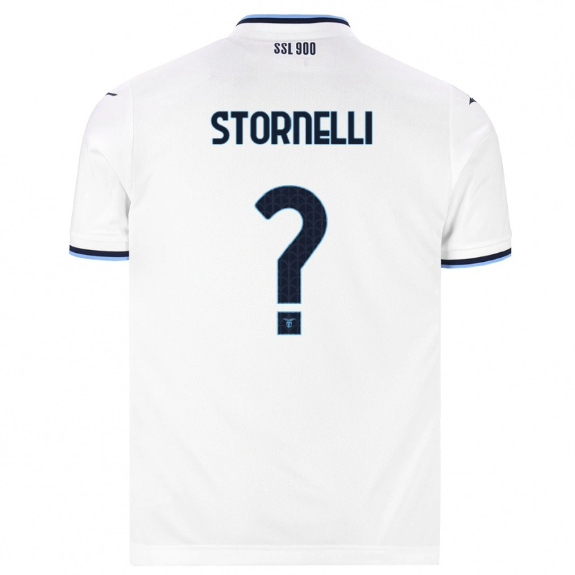 Danxen Homme Maillot Matteo Stornelli #0 Blanc Bleu Marine Tenues Extérieur 2026/27 T-Shirt