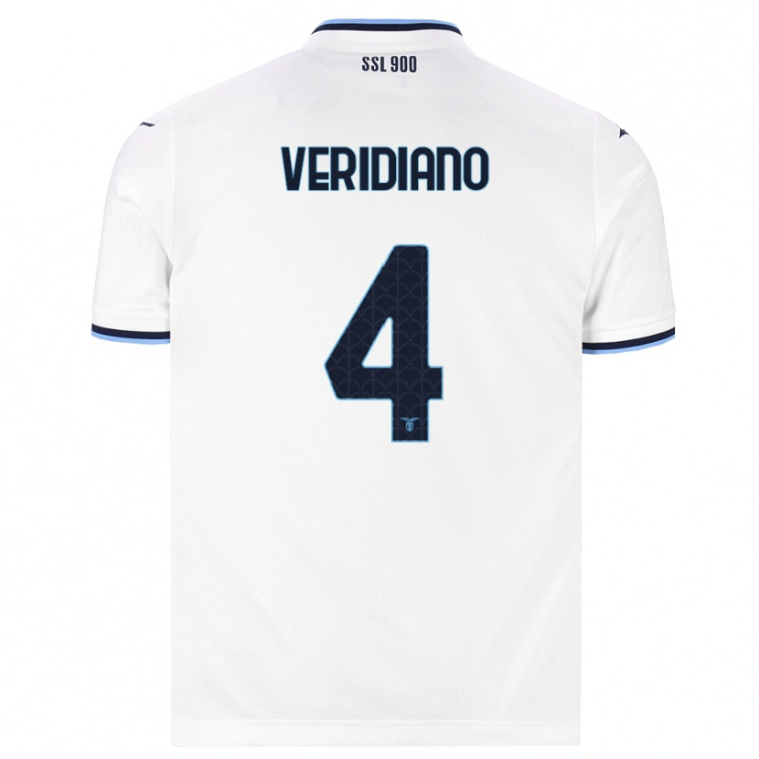 Danxen Homme Maillot Loukas Veridiano #4 Blanc Bleu Marine Tenues Extérieur 2026/27 T-Shirt