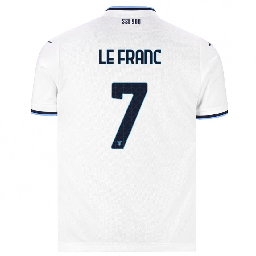 Danxen Homme Maillot Chloé Le Franc #7 Blanc Bleu Marine Tenues Extérieur 2026/27 T-Shirt