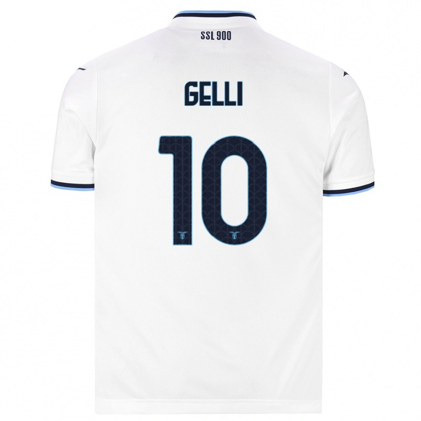 Danxen Homme Maillot Valerio Gelli #10 Blanc Bleu Marine Tenues Extérieur 2026/27 T-Shirt