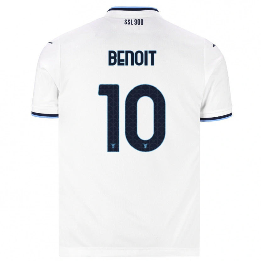 Danxen Homme Maillot Alice Benoît #10 Blanc Bleu Marine Tenues Extérieur 2026/27 T-Shirt