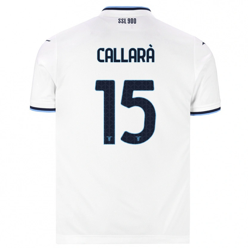 Danxen Homme Maillot Nicholas Callarà #15 Blanc Bleu Marine Tenues Extérieur 2026/27 T-Shirt