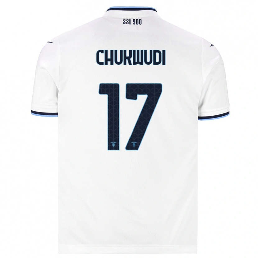 Danxen Homme Maillot Ogonna Franca Chukwudi #17 Blanc Bleu Marine Tenues Extérieur 2026/27 T-Shirt