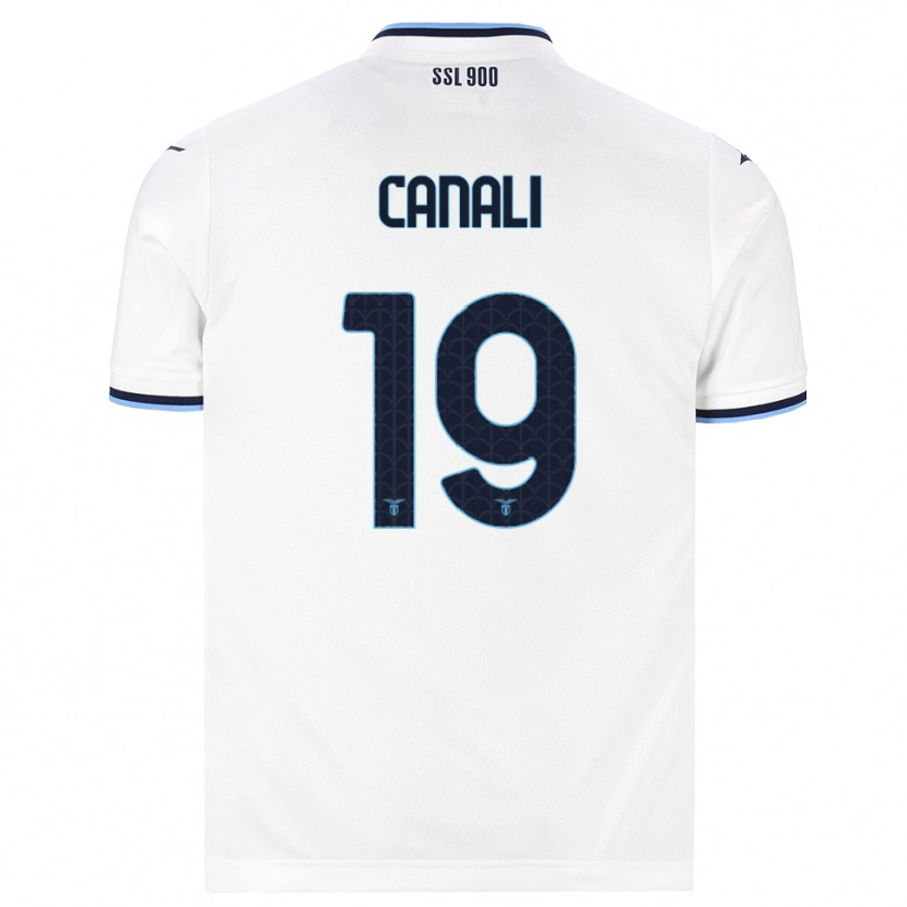 Danxen Homme Maillot Giorgio Canali #19 Blanc Bleu Marine Tenues Extérieur 2026/27 T-Shirt