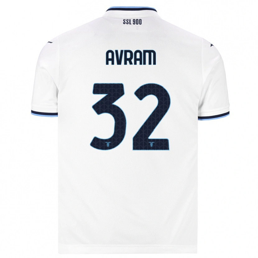 Danxen Homme Maillot Raul Avram #32 Blanc Bleu Marine Tenues Extérieur 2026/27 T-Shirt