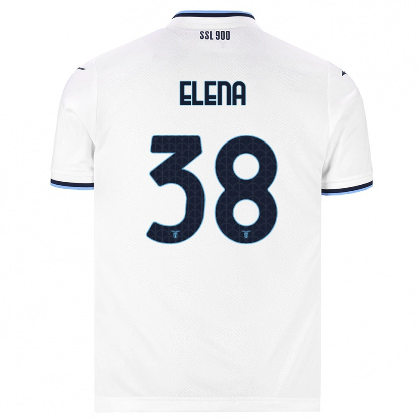 Danxen Homme Maillot Michele Elena #38 Blanc Bleu Marine Tenues Extérieur 2026/27 T-Shirt